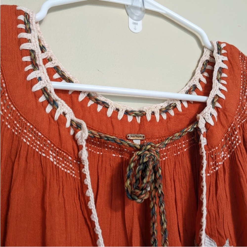 Free People Red Embroidered Maxi Dress - Picture 7 of 11